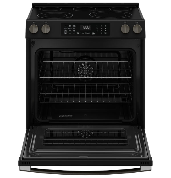 GE® 30" Slide-In Electric Convection Range with No Preheat Air Fry and EasyWash™ Oven Tray