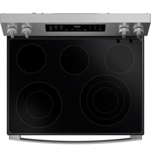 GE Profile™ ENERGY STAR® 30” Smart Free-Standing Electric Convection Range with No Preheat Air Fry and EasyWash™ Oven Tray