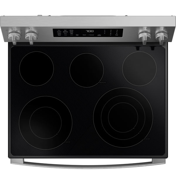 GE Profile™ ENERGY STAR® 30” Smart Free-Standing Electric Convection Range with No Preheat Air Fry and EasyWash™ Oven Tray