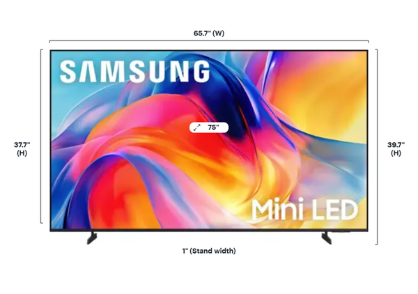 Samsung 75-inch M70H Mini LED 4K UHD Smart TV (2026) | UN75M70HAFXZA