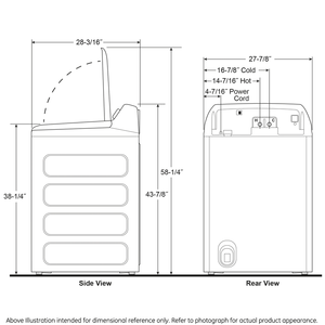 GE Profile™ ENERGY STAR® 4.9  cu. ft. Capacity Washer with Smarter Wash Technology and FlexDispense™