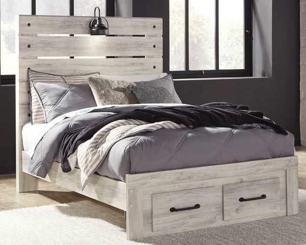  Full Panel Bed with 2 Storage Drawers