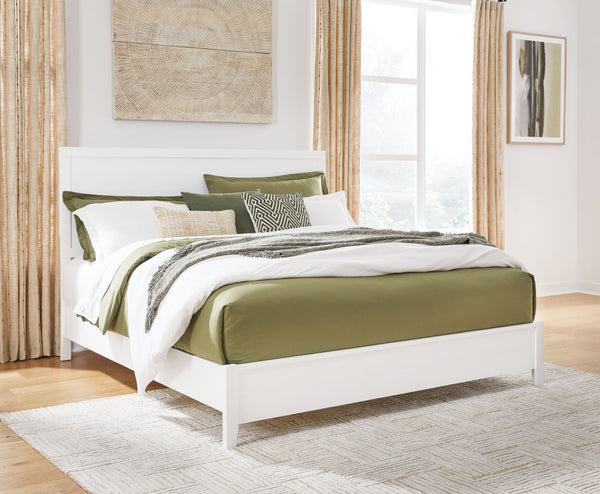  white finish conveys an easy-breezy sensibility