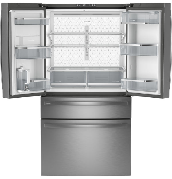 GE Profile™ Series ENERGY STAR® 28.7 Cu. Ft. Smart Fingerprint Resistant 4-Door French-Door Refrigerator With Dual-Dispense AutoFill Pitcher