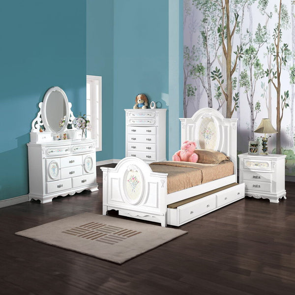 Flora - Full Bed - White