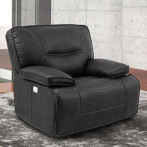 Spartacus - Power Reclining Sofa And Recliner - Black