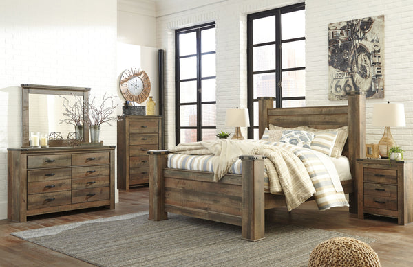  this queen poster bed matches your authentic sense of taste. Rustic finish