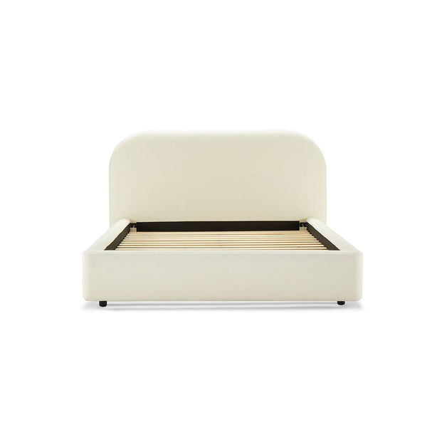  this bed exudes elegance and tranquility. Its minimalist design complements any decor