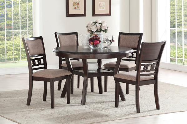 Gia - Swivel Barstool - Cherry / Brown - Fabric