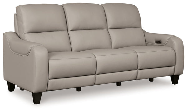 Mercomatic - Gray - 3 Pc. - Power Reclining Sofa