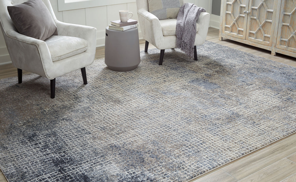 Take style cues from the contemporary, moody hues of this rug. Well-suited to spaces with some edge, its assorted neutrals in an abstract grid design keep it versatile. The effect? Seamlessly pulling together your space into one cohesive contemporary sanc