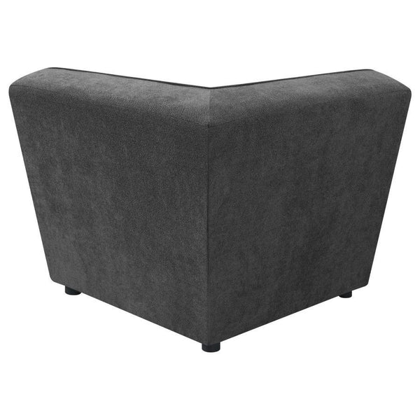 Sunny - Upholstered Corner Chair - Dark Charcoal