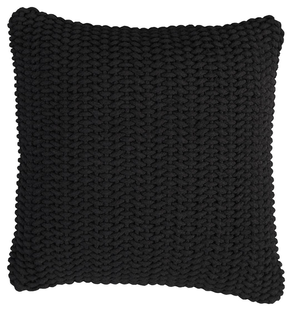 Simply chic, this pillow is neutral enough to slip into any scene. A cozy handwoven design in black completes your casually cool retreat, adding a stylish touch to your reading nook or lounge area.<br/><br/><b>Product Features</b><ul><li>Made of cotton</l