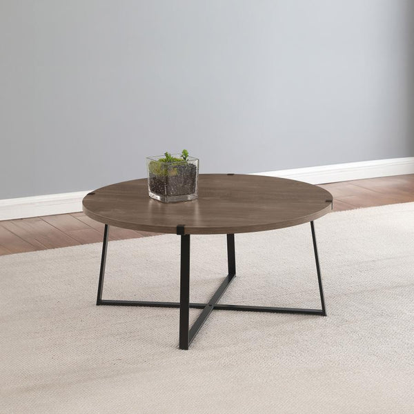  creating a sense of warmth. The sturdy metal base features a black powder-coated 