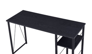 clear and strong accessories. The distressed wood furniture piece pairs with black metal framing for aesthetic balance and gives a rustic industrial look. It includes two open shelves for additional storage space an