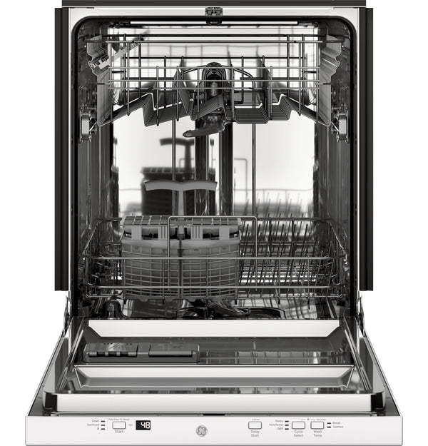 GE® ENERGY STAR® ADA Compliant Stainless Steel Interior Dishwasher with Sanitize Cycle