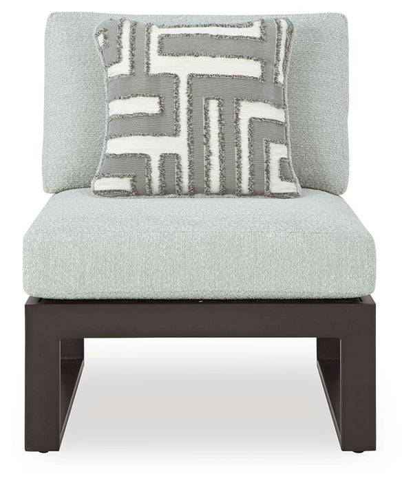 Beachloft - Black / Gray - 6-Piece Outdoor Sectional