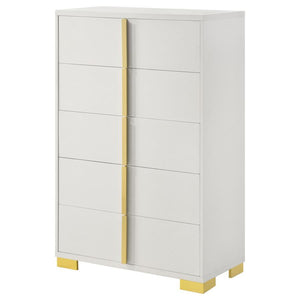 Marceline - 5-Drawer Bedroom Chest - White