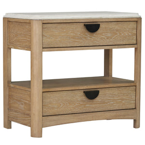 Escape - Bedroom Queen Poster Bed With 2 Nightstands - Glazed Natural Oak