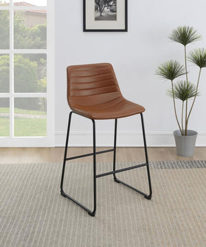Zuni - Upholstered Counter Height Chair (Set of 2) - Saddle