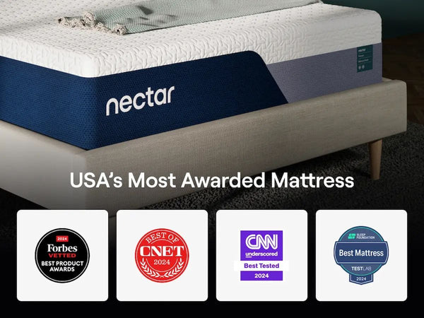 Nectar Premier Memory Foam 5.1 - White - Queen Mattress