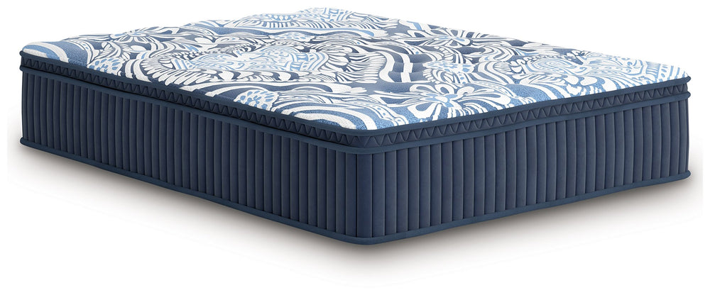 Reap the benefits of restorative sleep with the plush feel of this Euro Top king mattress. Layers of cushioned comfort, including memory foam, quilt foam and latex, conform to your body to relieve pressure points. Snoozing side-by-side with a partner or p