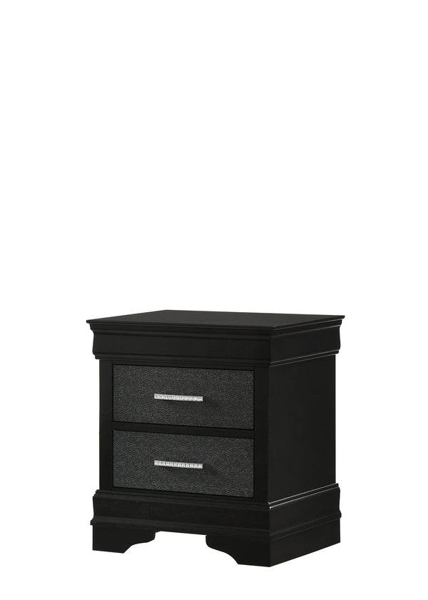 Amalia - Twin 5 Piece Bedroom Set - Black