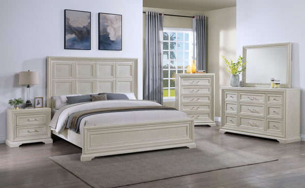 Alexandria - King Bed - White