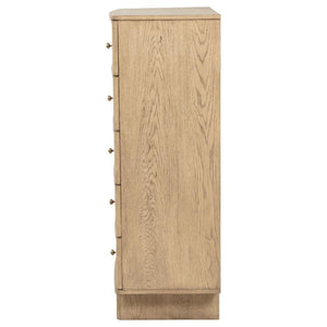 Kailani - 5-Drawer Bedroom Chest Of Drawers - Beige Oak