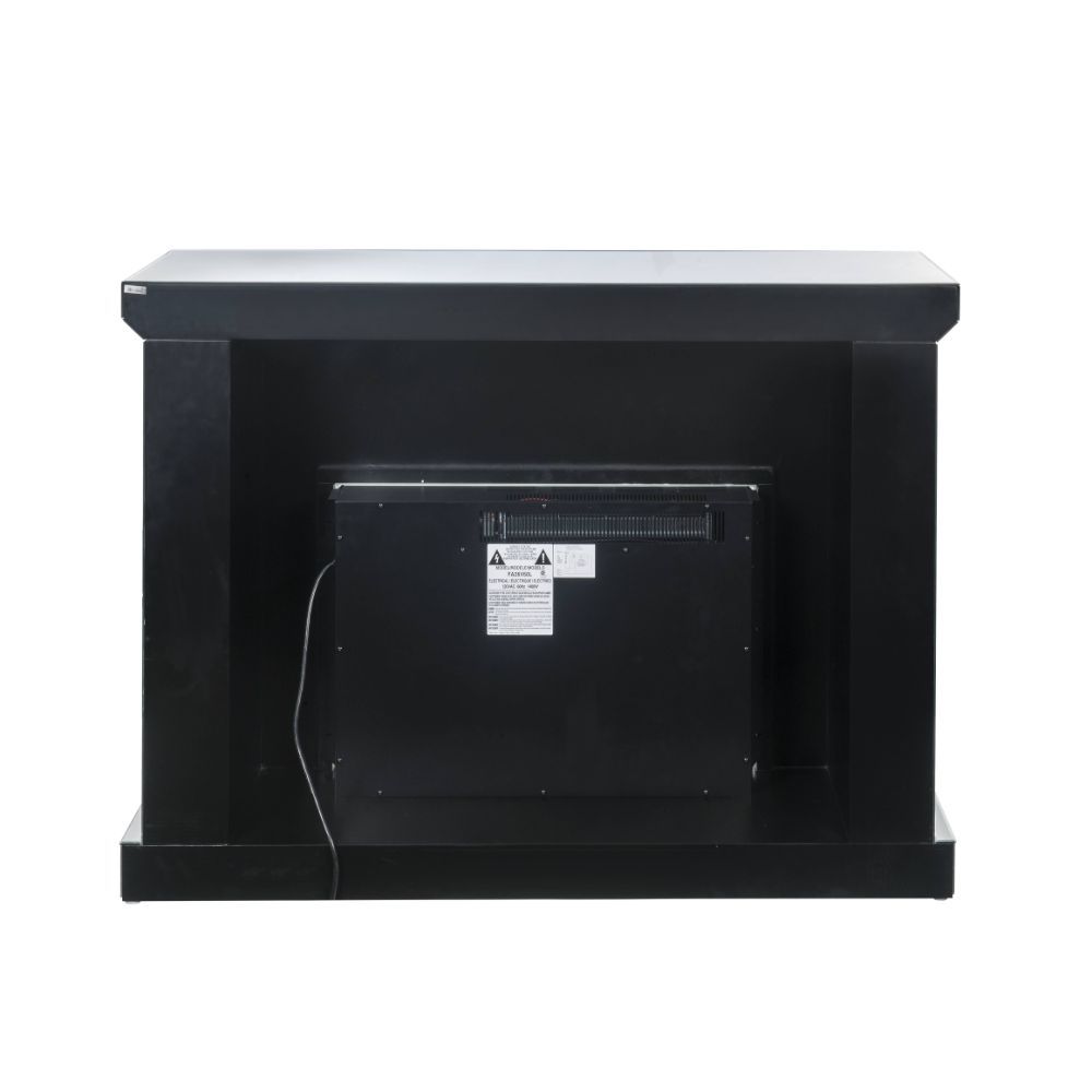 Assembled, Rectangular Fireplace â€¢ Beveled Mirrored Finish, with Faux Stones Inlay (B) â€¢ Orientation: Free Standing â€¢ NO Storage â€¢ Fireplace with Touch Control Panel & Remote Controller â€¢ Functions: Adjustable Temperature, Timer, Flame Light Onl