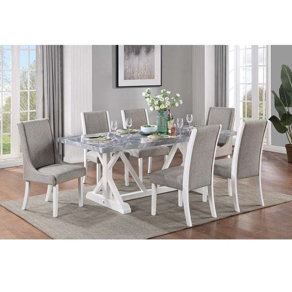 Hollyn - Side Chair (Set of 2) - Gray & White