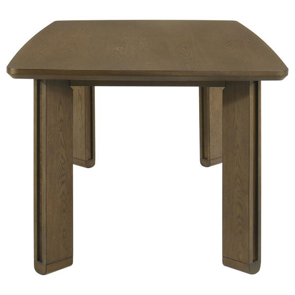 Ottowa - 7 Piece Rectangular Wood Dining Room Table Set - Brown