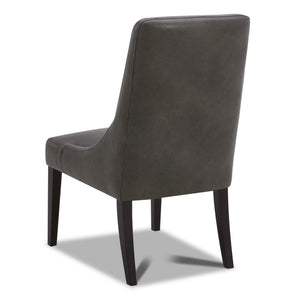 Crossings - Round Dining Table With 4 Upholstered Chairs - Brown & Dark Gray