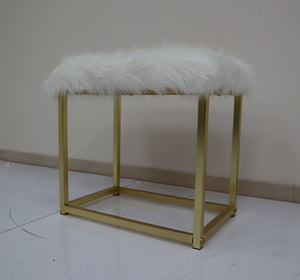  White & Brass Finish