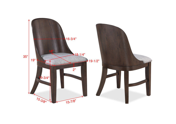 Cullen - 5 Piece Dining Room Set - Walnut