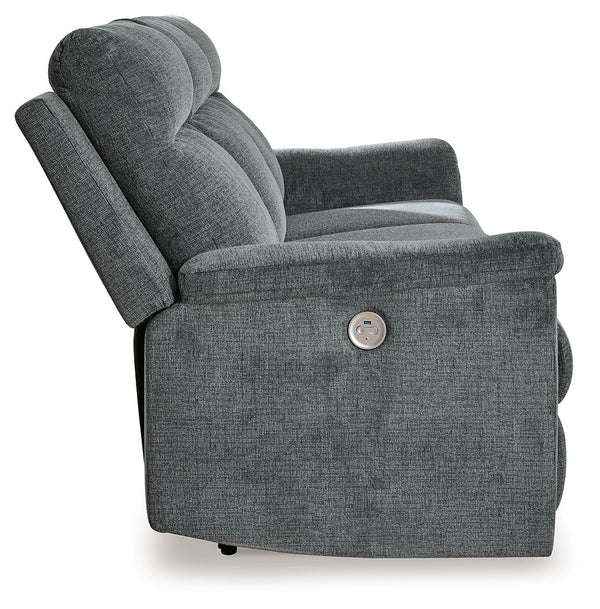 Barnsana - Gravel - 3 Pc. - Power Reclining Sofa