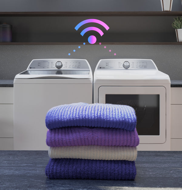 GE Profile™ ENERGY STAR® 7.4 cu. ft. Capacity aluminized alloy drum Electric Dryer with Sanitize Cycle and Sensor Dry