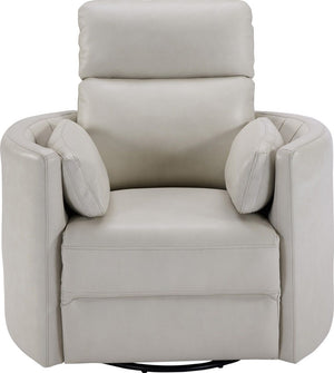 Radius - Powered By Freemotion Cordless Power Swivel Glider Recliner (Set of 2) - Florence Ivory