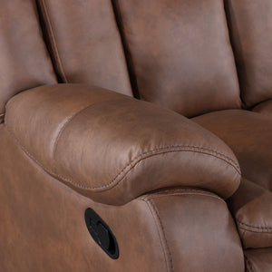 Morello - Sofa With Dual Recliner - Brown
