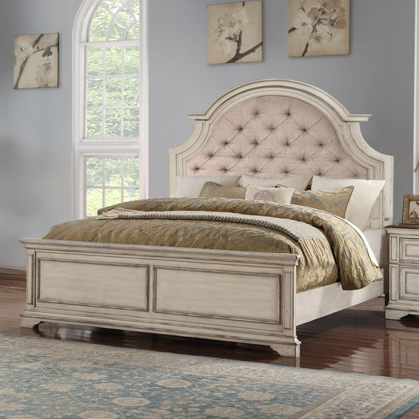 Anastasia - 6/6 King Bed - Beige
