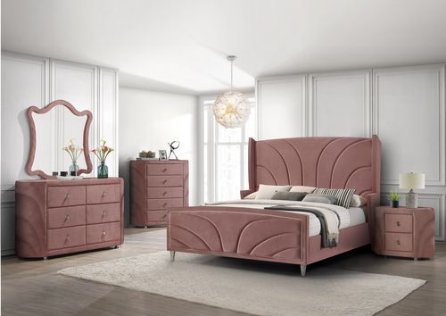  tufted platform bed