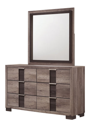 Rangley - Full 4 Piece Bedroom Set - Gray / Brown