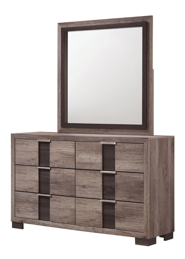 Rangley - Full 4 Piece Bedroom Set - Gray / Brown