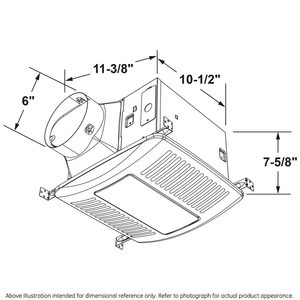 Haier ENERGY STAR® 140 CFM Bathroom Exhaust Fan with LED Lights