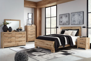 Hyanna - Tan - King Panel Bed