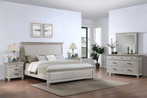  making it an ideal choice for any bedroom. This set includes an upholstered panel bed