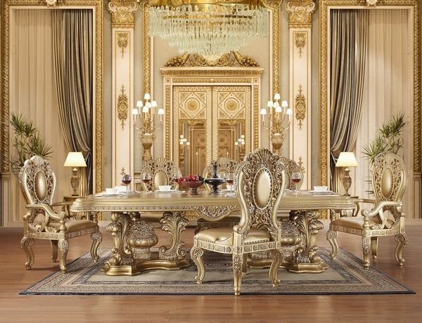 Seville - Arm Chair (1Pc/1Ctn) - Beige - 30-"<br/><br/><b>Product Features</b><ul><li>Fixed Table Top</li><li>Pedstal Table</li><li>Hollow Carving & Upholstery Chair</li><li>Leaf Shape Curio w/3 Tier Shelf</li><li>Case: 1Pc/1Ctn</li><li>Finish: Tan PU & G