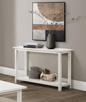  this console table showcases a rustic aesthetic and versatile appeal. Fashioned from pine wood and reinforced with engineered wood