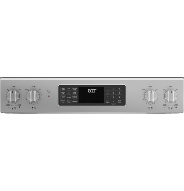 GE® 30" Slide-In Electric Convection Double Oven Range