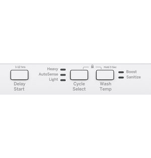 GE® ENERGY STAR® ADA Compliant Stainless Steel Interior Dishwasher with Sanitize Cycle
